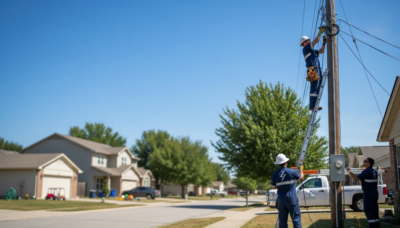 Residential electrician providing installation services in Kitts Hill, OH